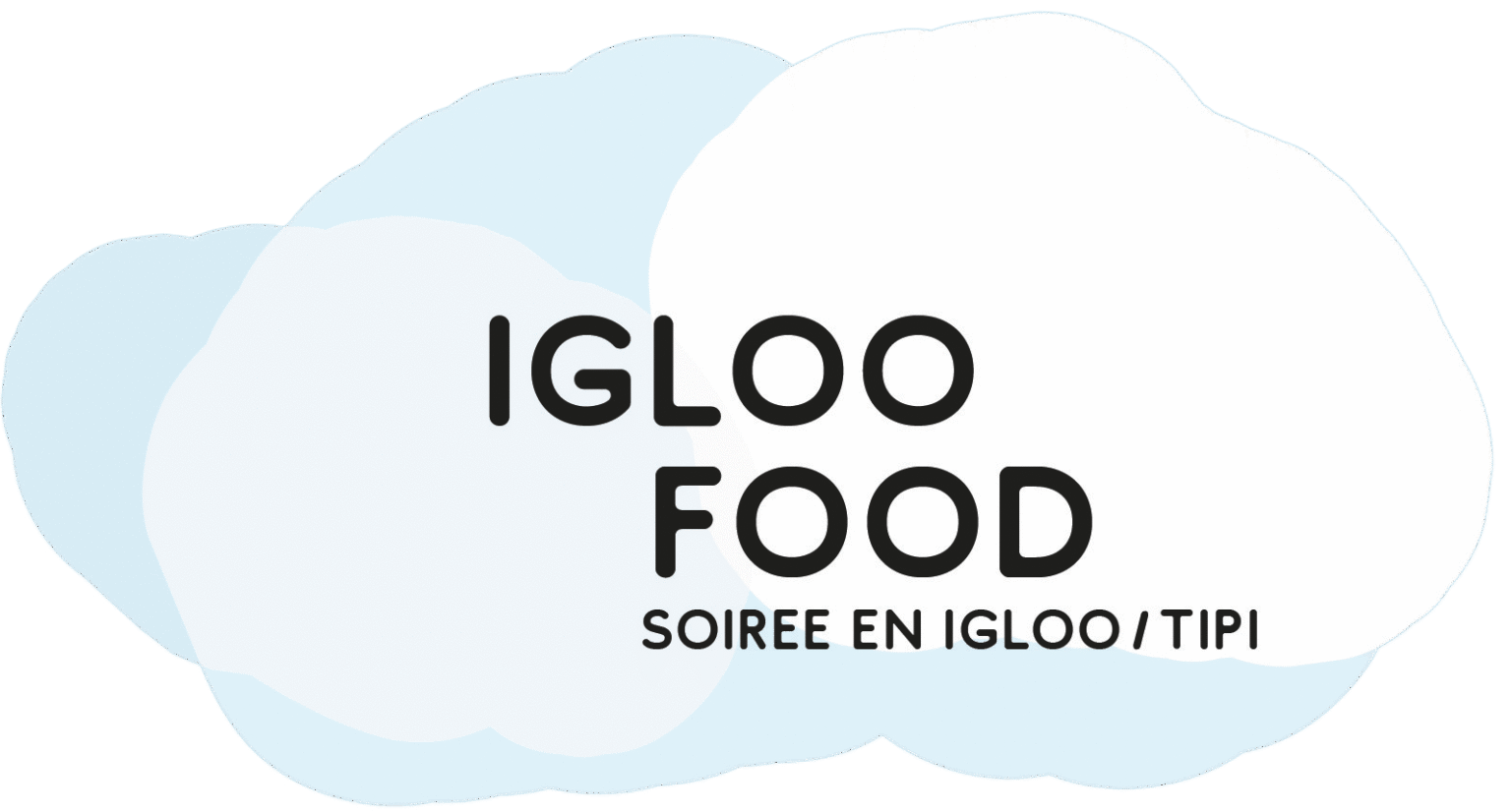 logo igloo et tipi food notre camp trappeur de serre chevalier