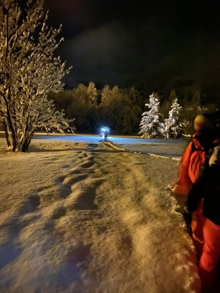 balade nocturne à Monêtier-les-Bains les Bains, ambiance magique sous les étoiles
